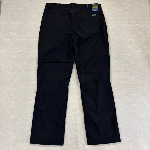Eddie Bauer Fleece Lined Tech Pants Mens 36 x 32 Black Water Repellent Insulated - Picture 3 of 13